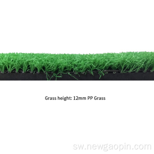 Nje ya Anti Slip Grass Golf Mat na Tee